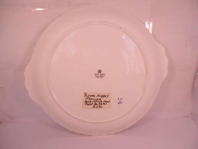 Royal Albert Bone China - 'Primula' - Single Cake Plate with Stand