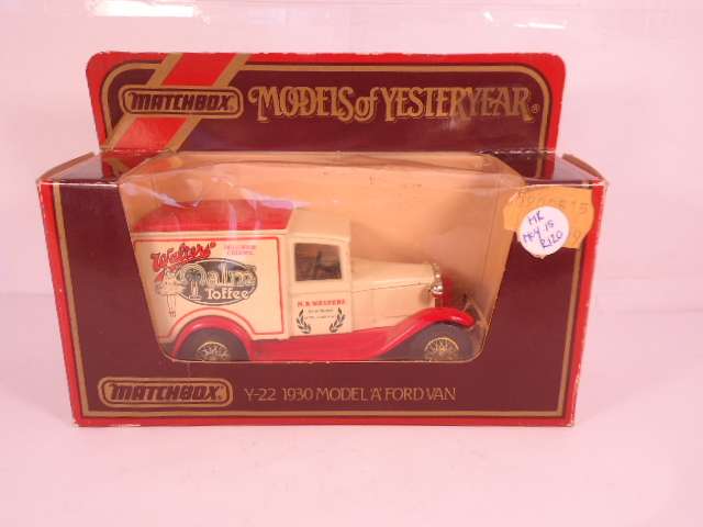 Matchbox - Models of Yesteryear - 1930 Model A Ford Van - # Y22