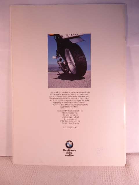 BMW - BMW Motorcycles 1991 Brochure