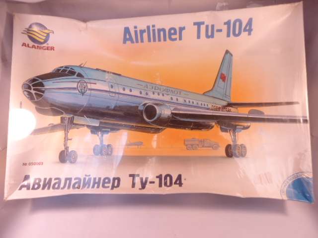 Alanger - Airliner Tu-104 - Plastic - Sealed - #50003