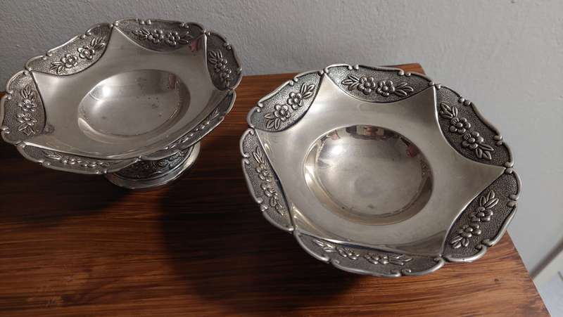 Set of 2 Compote dishes 18cm x 8cm