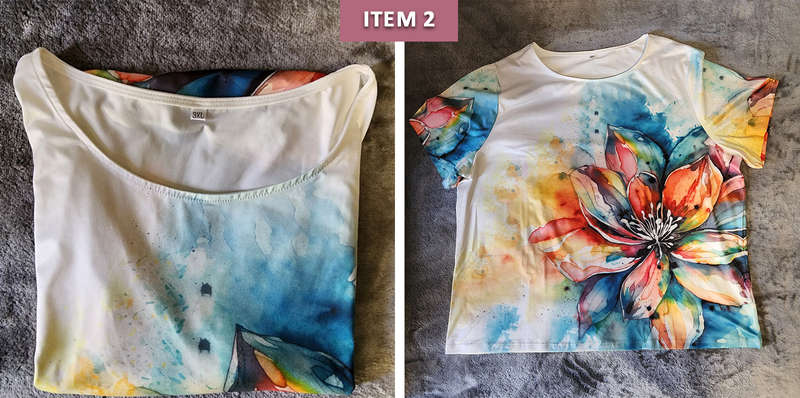 4 x Plus size Ladies T-shirt tops