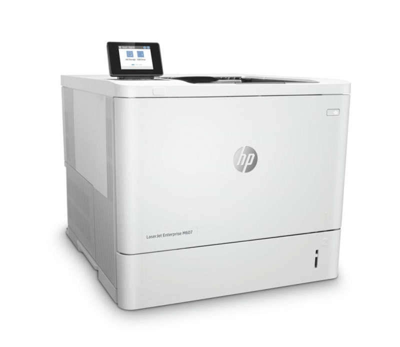 The HP LaserJet Enterprise M607 series printer