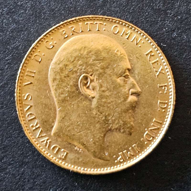 1910 GORGEOUS GOLD SOVEREIGN EDWARD VII