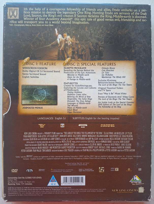 Lord of the rings The fellowship of the rings