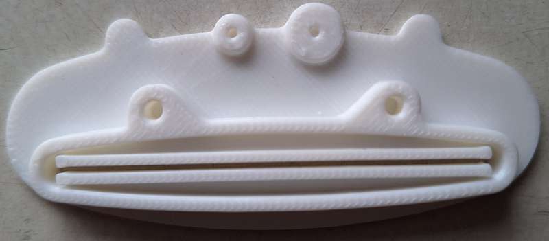 Hippo Toothpaste squeezer (White)