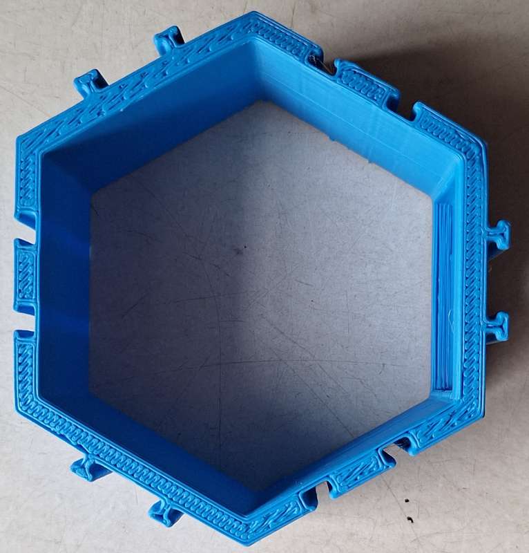 1 piece Hexagon Lego figure display