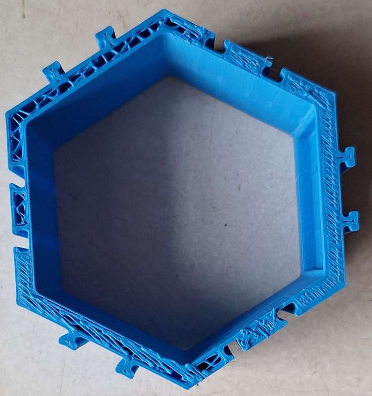 1 piece Hexagon Lego figure display