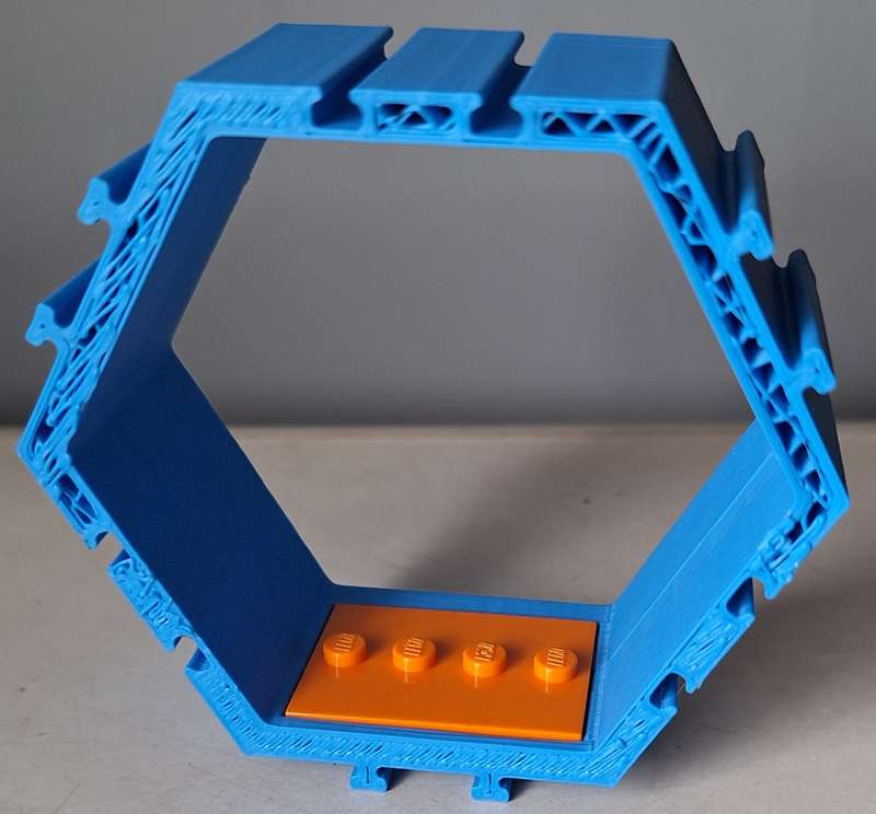 1 piece Hexagon Lego figure display