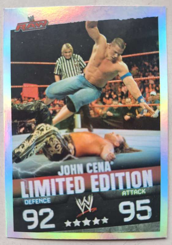 WWE Topps slam attax evolution John Cena Limited edition