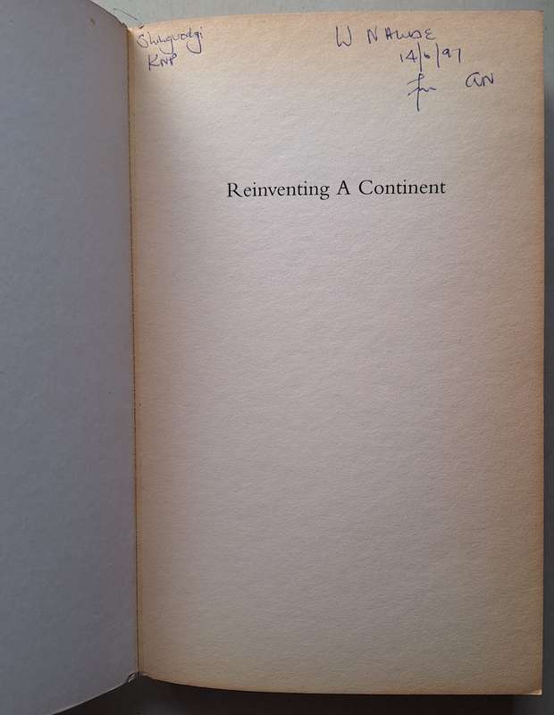 Andre' Brink Reinventing a Continent