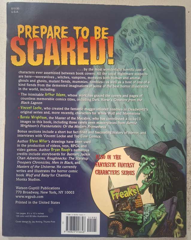 Scared! How to draw fantastic horror comic characters by Steve Miller & Bryan Baugh