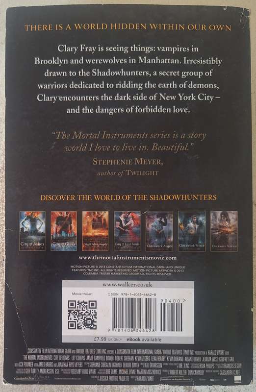 The Mortal Instruments City of Bones by Cassandra Clare