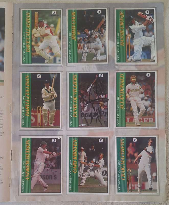 South Africa vs. Australia Souvenir Collection album