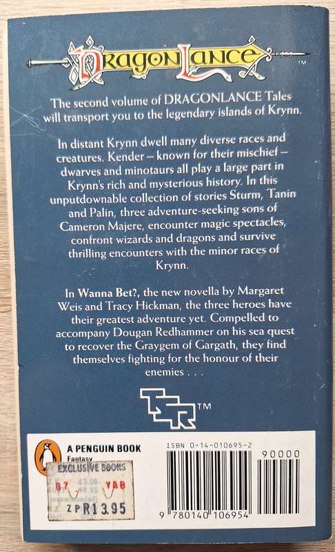 Dragonlance tales Kender, Gully Dwarves and Gnomes by Margaeret Weis & Tracy Hickman
