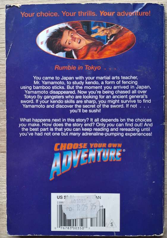 Choose Your Own Adventures Master Of Kendo by Richard Brightfield