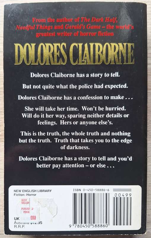 Dolores Claiborne by Stephen King
