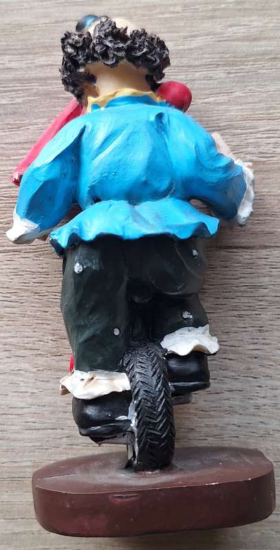 Clown on a unicycle ornament