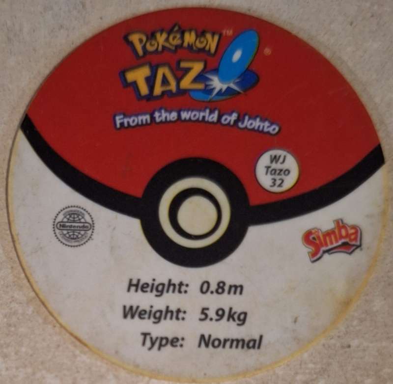 Pokemon Tazo Sentret