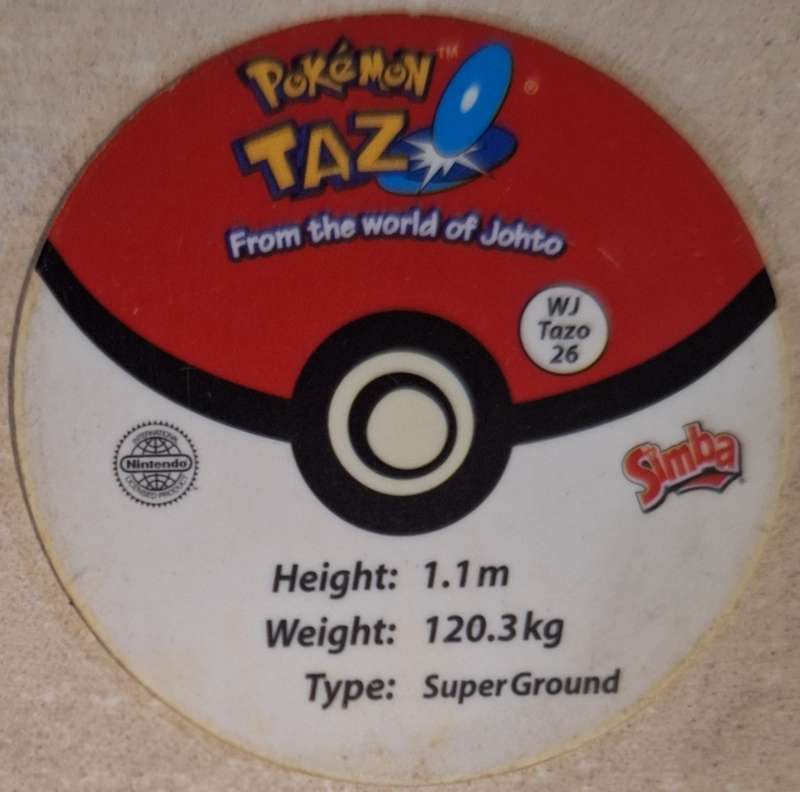 Pokemon Tazo Donphan