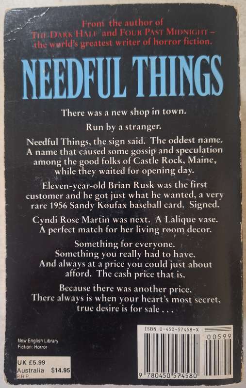 Needful Things by Stephen King