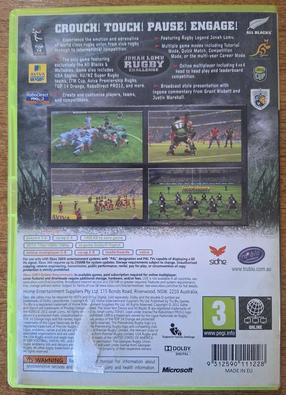 Jonah Lomu Rugby challenge
