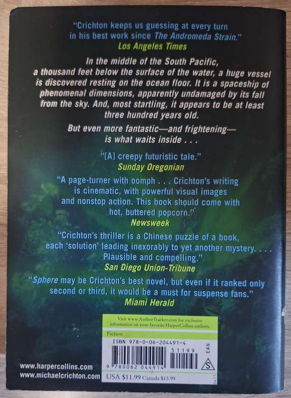 Sphere by Michael Crichton