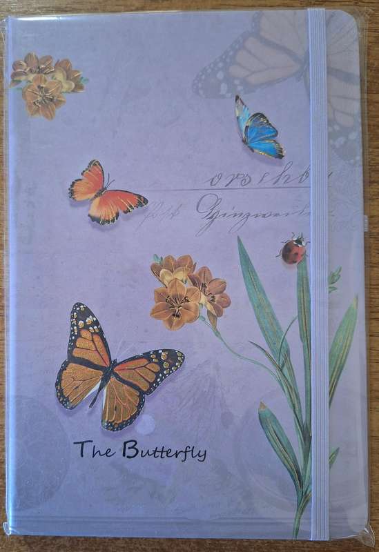 Lilac Butterfly journal 80 pages A5 size