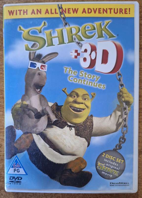 Shrek 2 disc special edition ( with four 3D glasses)