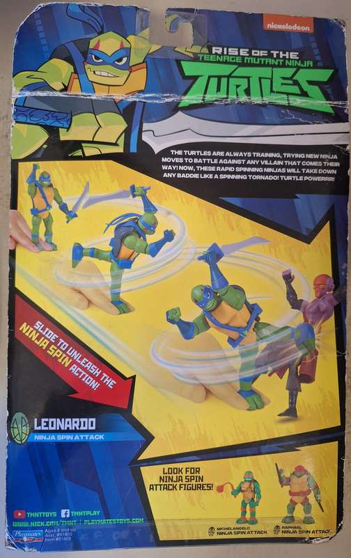 Rise of the Teenage Mutant Ninja Turtles Leonardo Ninja Spin Attack