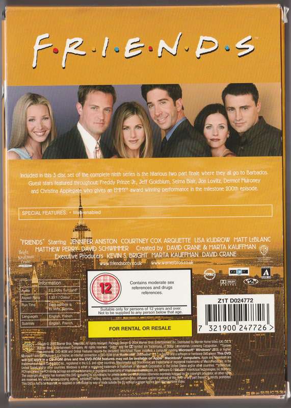 Friends The complete ninth series