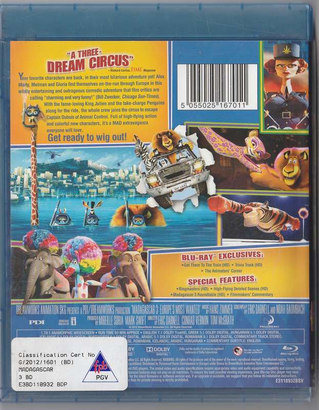 Madagascar 3 Europe's most wanted