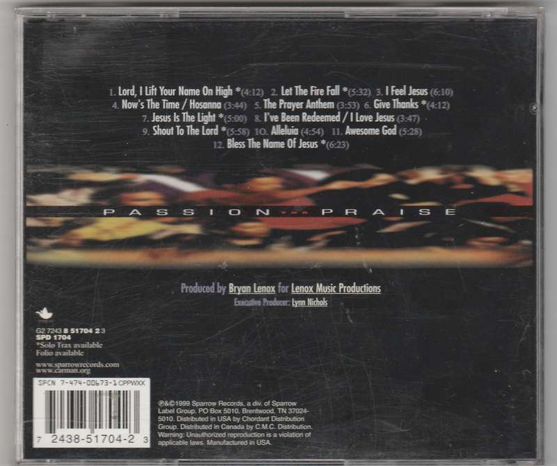 Carman Passion for Praise vol one
