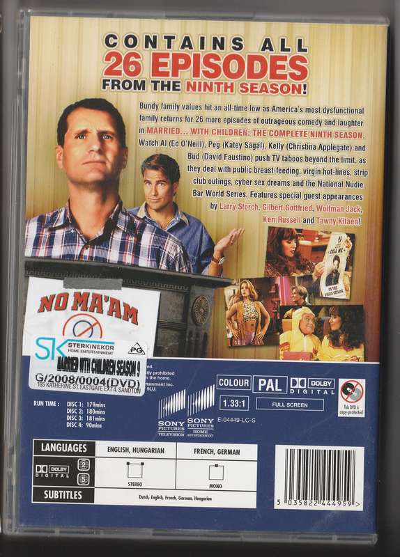 Married with Children the complete ninth season