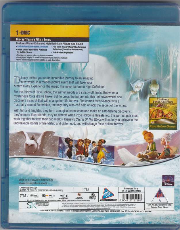 Tinkerbell and the Secret of the wings