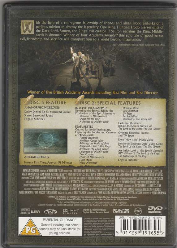 Lord of the rings The fellowship of the rings