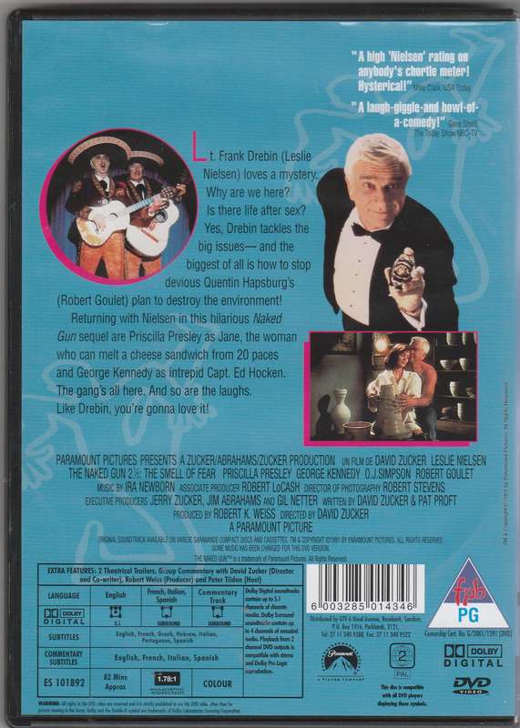 The Naked gun 2 and a half: The smell of  fear