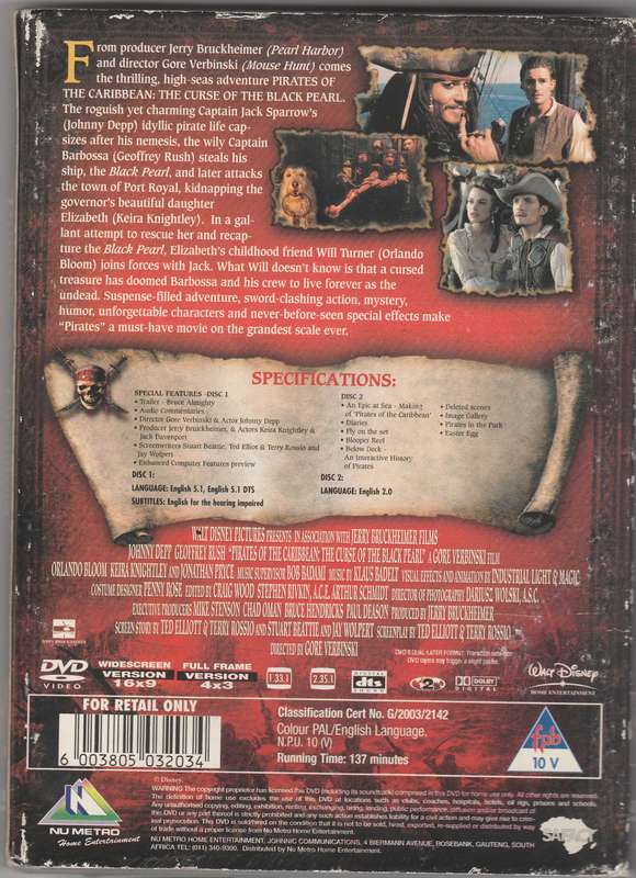 Pirates of the Caribbean: Curse of the Black Pearl