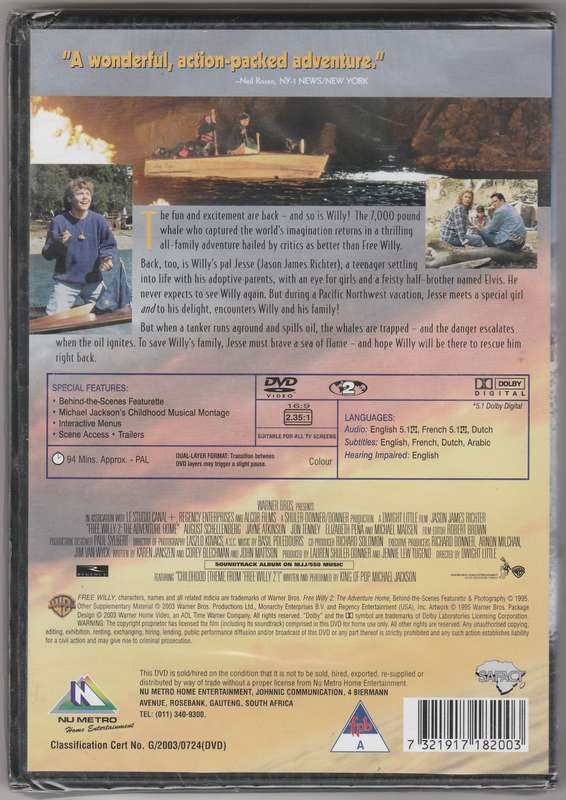 Free Willy 2, The adventure home