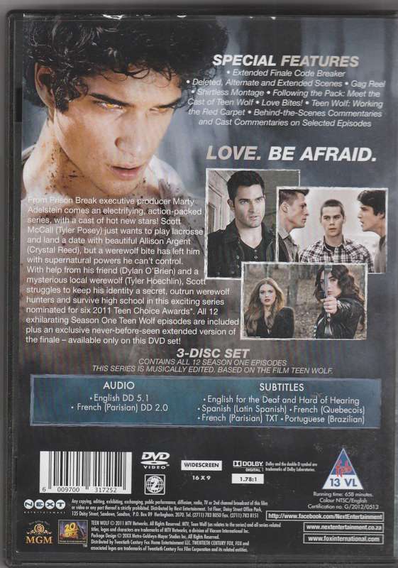 Teen Wolf the complete season one