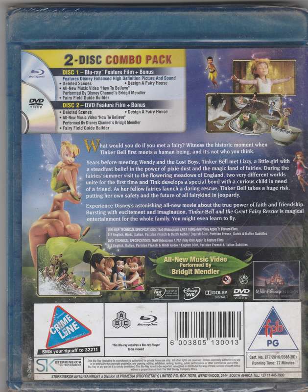 Tinkerbell and the great Fairy rescue