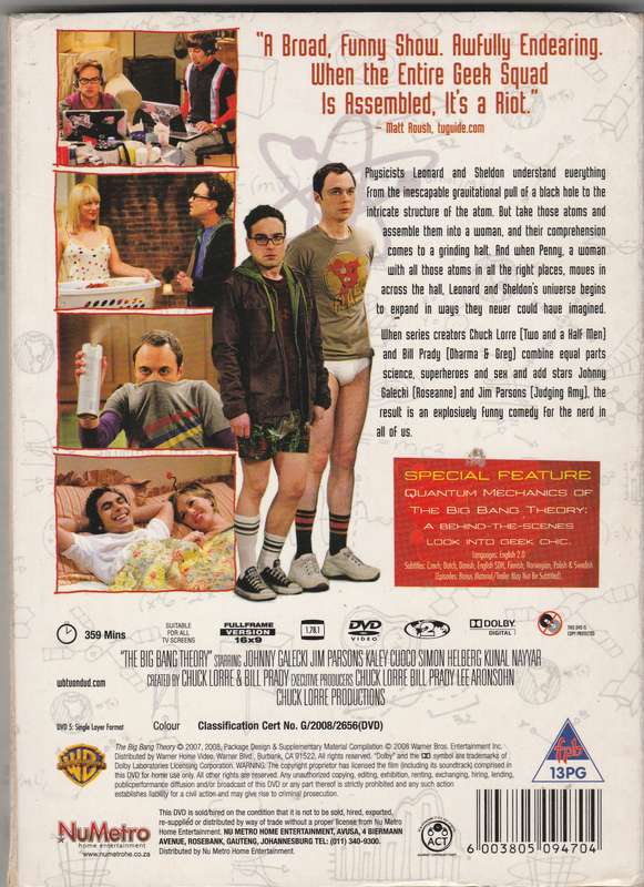 The Big Bang series The complete first season
