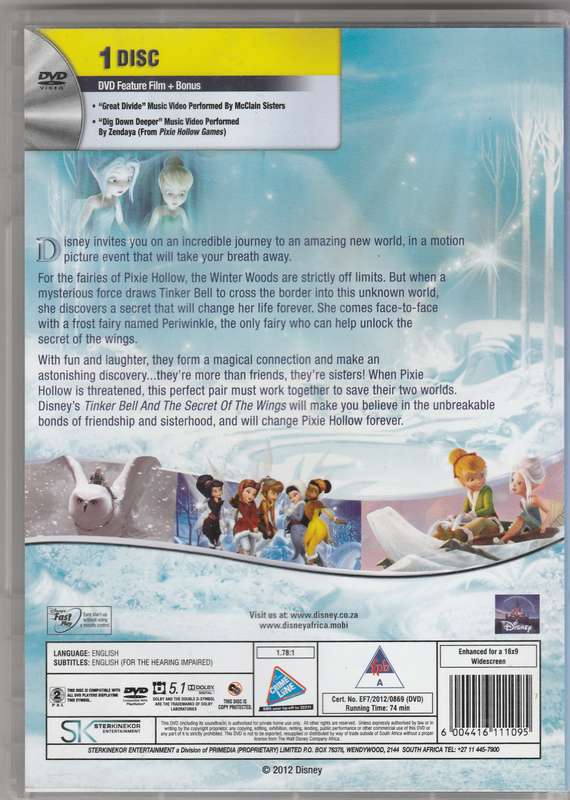Tinkerbell and the Secret of the wings