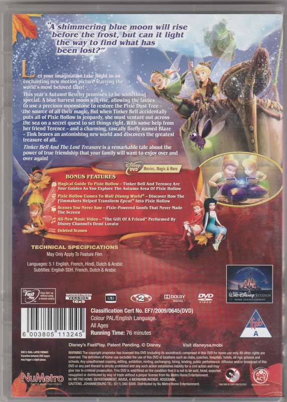 Tinkerbell and the lost treasure