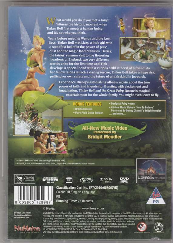 Tinkerbell and the great Fairy rescue