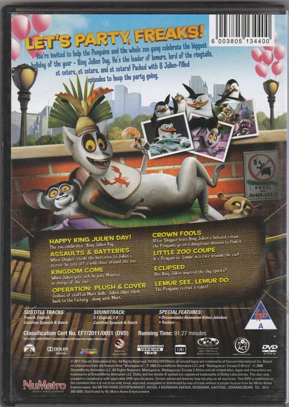 The Penguins of Madagascar: Happy king Julien Day
