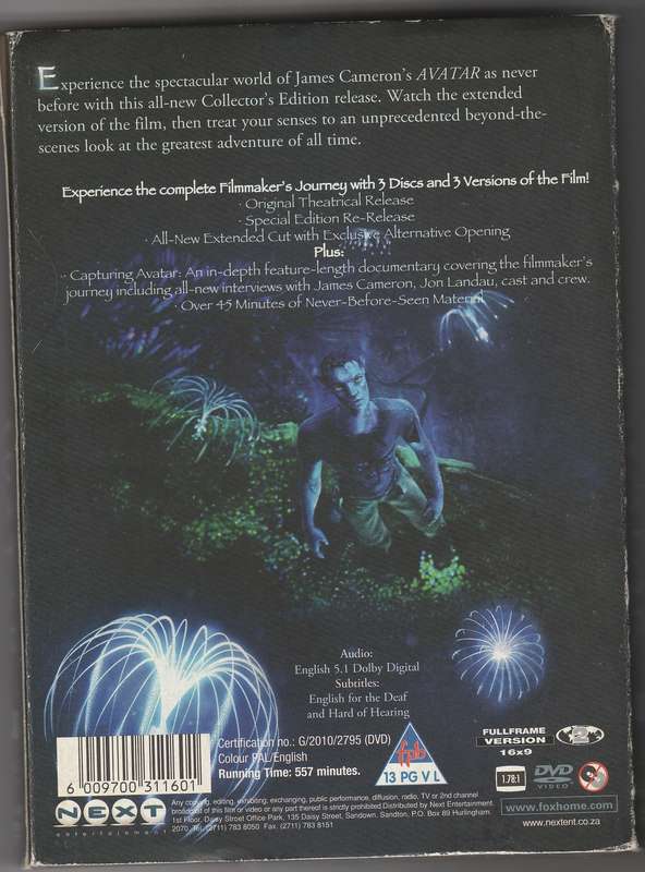 Avatar Extended collector's edition