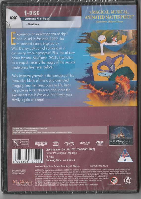 Fantasia 2000 ( New and sealed)