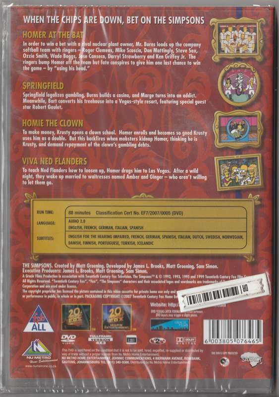 The Simpsons classics Viva los Simpsons ( New and sealed)