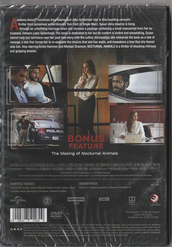 Nocturnal Animals ( New and sealed)
